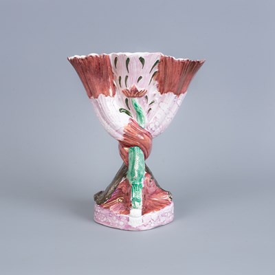 Lot 820 - An English pottery lustre vase