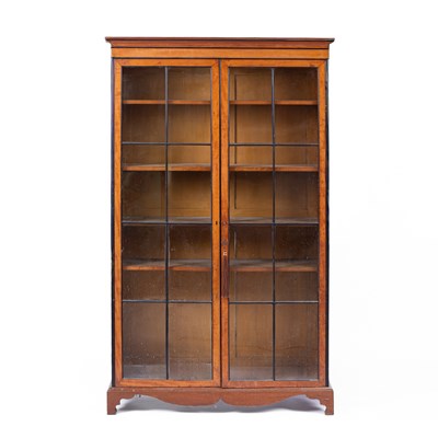 Lot 874 - A 19th Century Continental satinwood bookcase