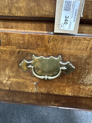 Lot 340 - A George I and later walnut lowboy