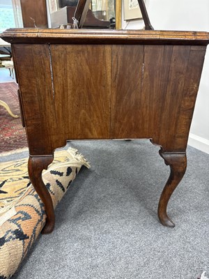 Lot 340 - A George I and later walnut lowboy