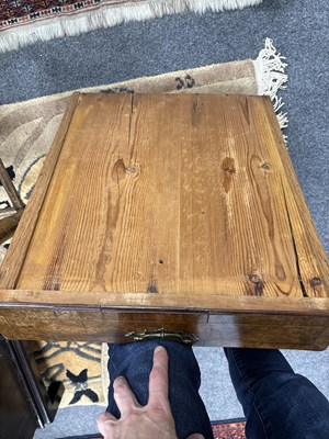Lot 340 - A George I and later walnut lowboy