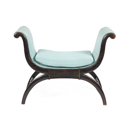 Lot 341 - A Regency style window seat or stool