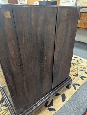 Lot 280 - A small Chinese export calamander framed chest on stand