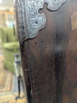 Lot 280 - A small Chinese export calamander framed chest on stand