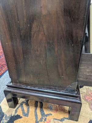 Lot 280 - A small Chinese export calamander framed chest on stand