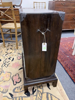 Lot 280 - A small Chinese export calamander framed chest on stand