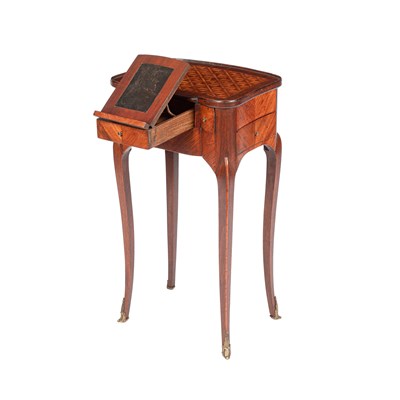 Lot 350 - A 19th Century French walnut and marquetry side table