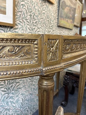 Lot 355 - [From the Studio of John Singer Sargent] A 19th Century giltwood console table