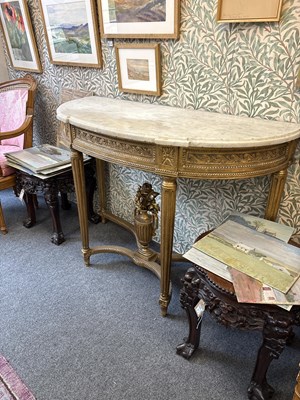 Lot 355 - [From the Studio of John Singer Sargent] A 19th Century giltwood console table