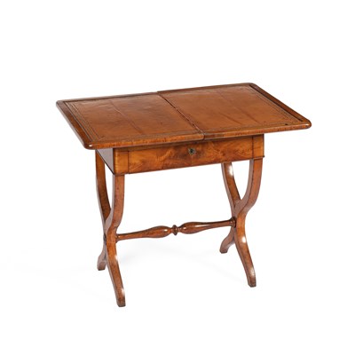 Lot 356 - A Continental satinwood side or games table