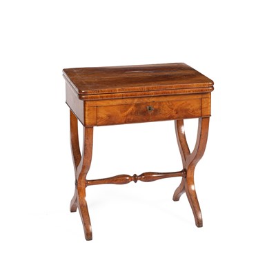 Lot 356 - A Continental satinwood side or games table