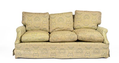 Lot 358 - An Edwardian upholstered three-seater sofa