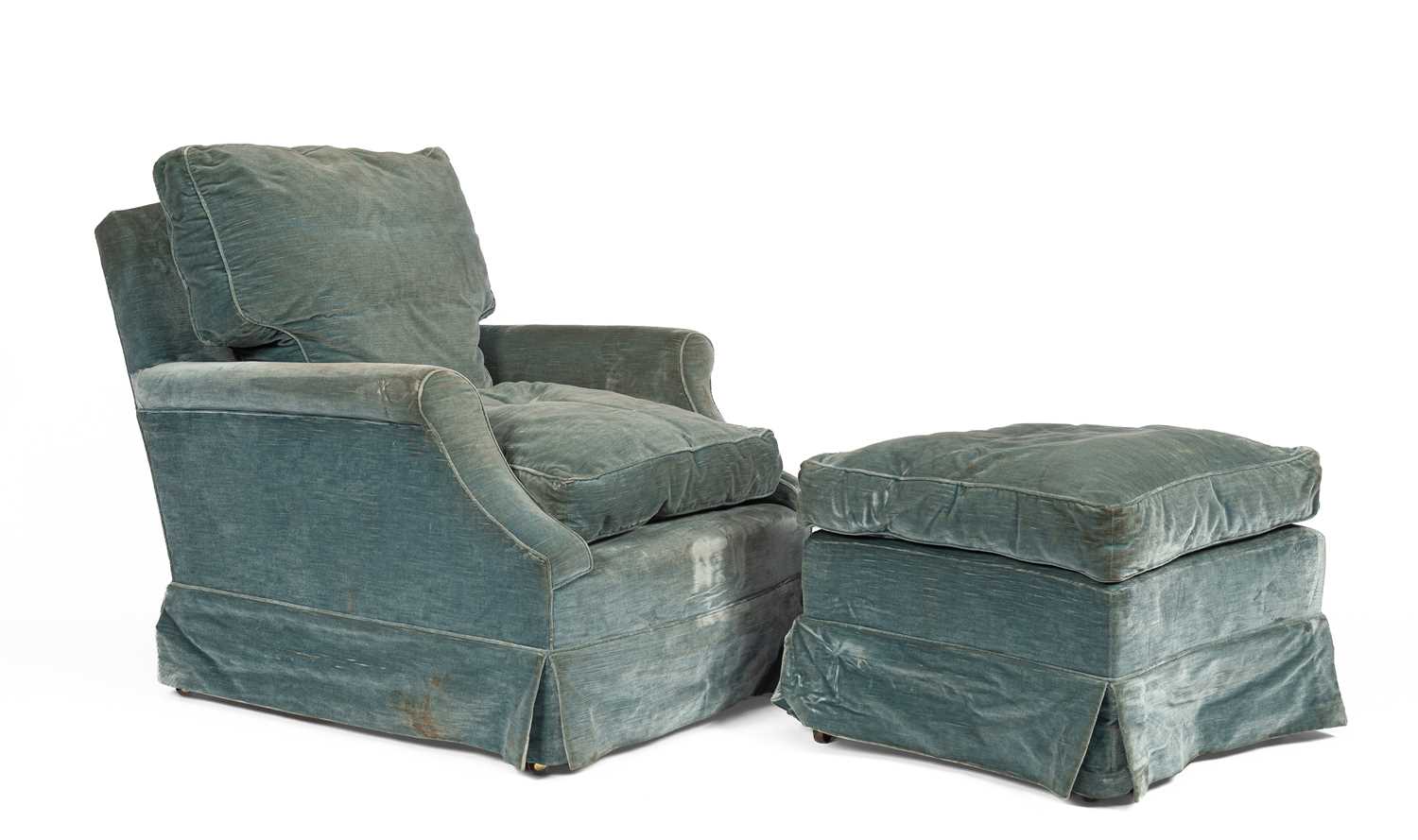 Lot 371 - A Victorian Howard upholstered armchair