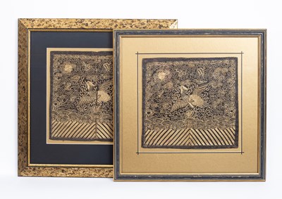Lot 581 - A pair of Chinese rank badges