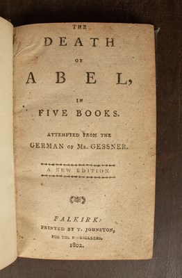 Lot 316 - Gessner (Salomon) The Death of Abel