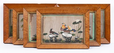 Lot 596 - Six Chinese export pith paintings