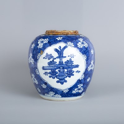 Lot 597 - A Chinese blue and white ginger jar