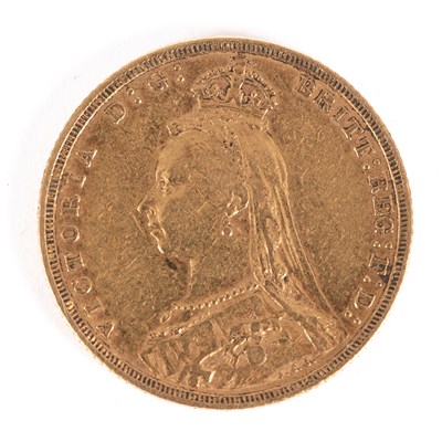 Lot 185 - A Victorian gold sovereign (M)