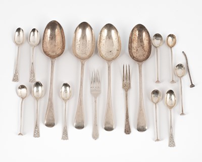 Lot 71 - A quantity of silver flatware
