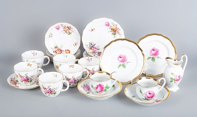 Lot 810 - A Meissen part coffee set