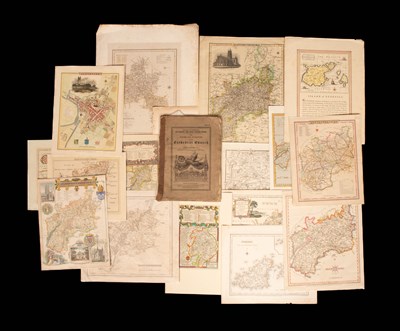 Lot 730 - A collection of loose leaf County maps