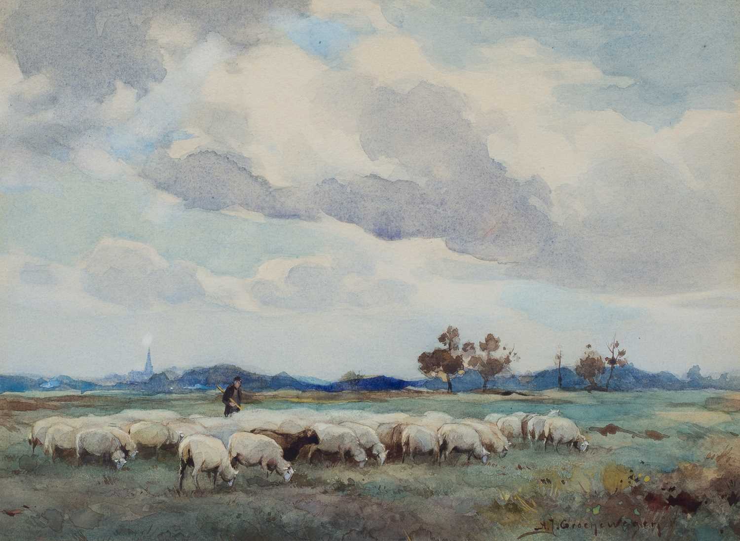 Lot 51 - Adrianus Johannes Groenewegen (1874-1963)