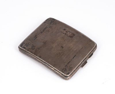 Lot 13 - A George V silver cigarette case