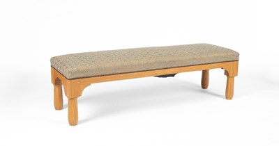 Lot 848 - A rectangular footstool with upholstered seat