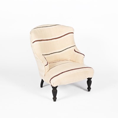 Lot 849 - A Moroccan upholstered tub chair