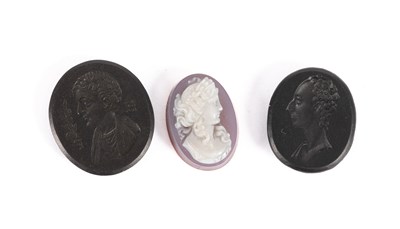 Lot 51 - A Wedgwood & Bentley black basalt intaglio