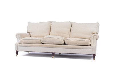 Lot 797 - A modern three-seater sofa by George Smith