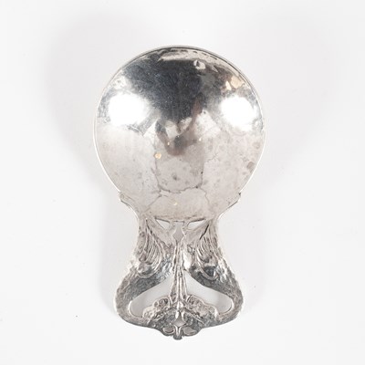 Lot 30 - An Arts & Crafts silver caddy spoon