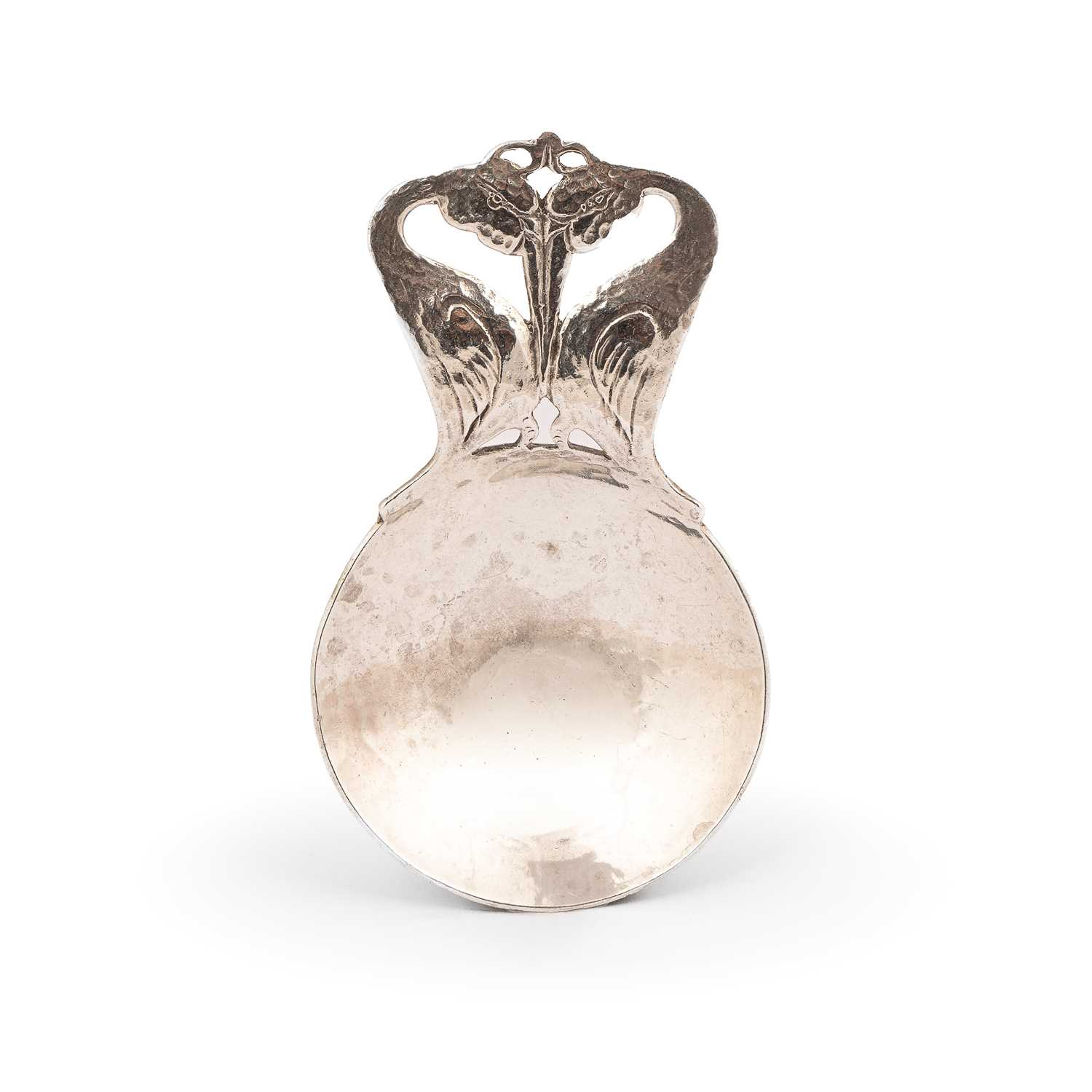 Lot 30 - An Arts & Crafts silver caddy spoon