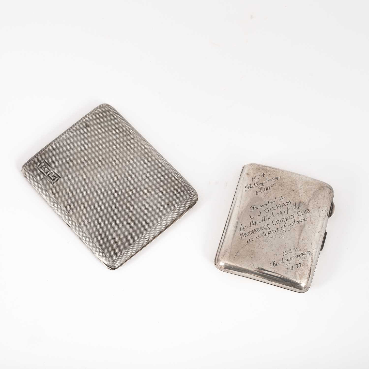 Lot 32 - Two silver cigarette cases