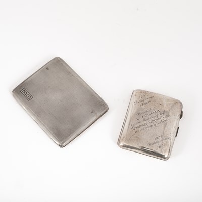 Lot 32 - Two silver cigarette cases