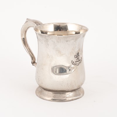 Lot 144 - A George III style silver tankard