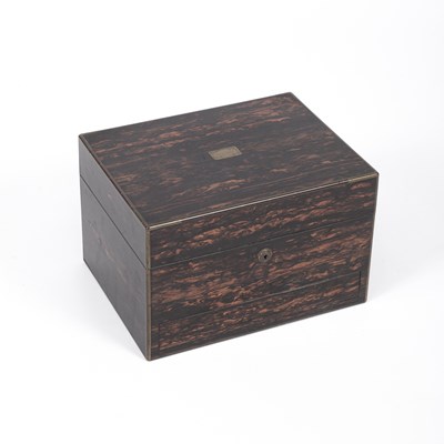 Lot 346 - A Victorian coromandel dressing case