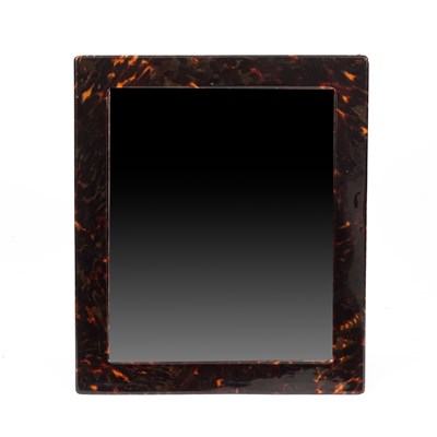 Lot 356 - A tortoiseshell framed dressing mirror