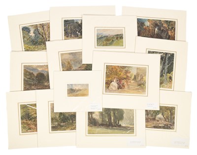Lot 544 - A quantity of unframed watercolours by FJ Collingridge and BM Collingridge