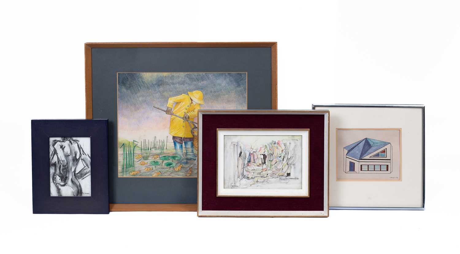 Lot 44 - Four modern pictures