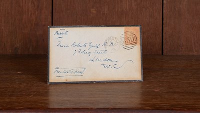 Lot 933 - Charles Dickens autograph envelope signed to David Roberts R.A. (1796-1864)