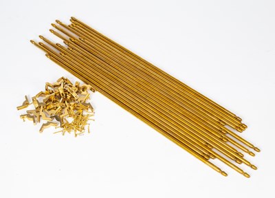Lot 381 - A quantity of brass stair rods