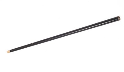 Lot 353 - A silver topped ebonised cane
