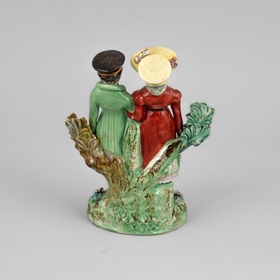 Lot 319 - A Staffordshire pearlware figure of Dandies