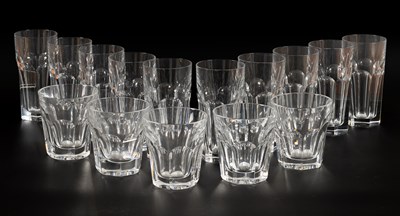 Lot 317 - Ten Baccarat Harcourt highball glasses