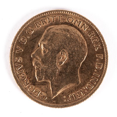 Lot 192 - A George V gold half-sovereign