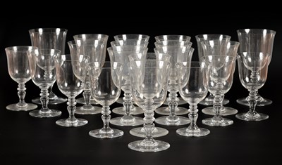 Lot 318 - A part suite of Baccarat ‘Vence’ wine goblets