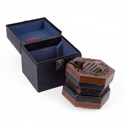 Lot 397 - A Wheatstone & Co. 48 button concertina