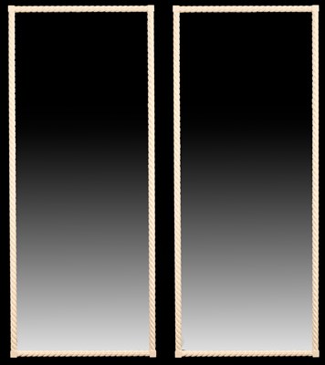 Lot 858 - A pair of modern pier glasses