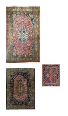 Lot 923 - Two Central Anatolian silk rugs